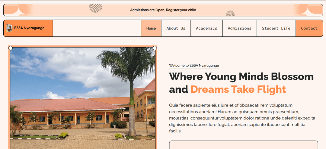 ESSA Nyarugunga Website